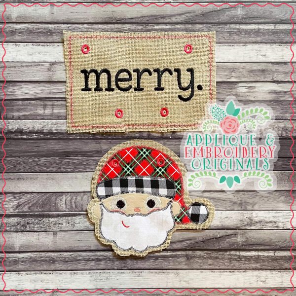 2857 Santa Face Interchangeable for Gnome In-The-Hoop Design - Image 3