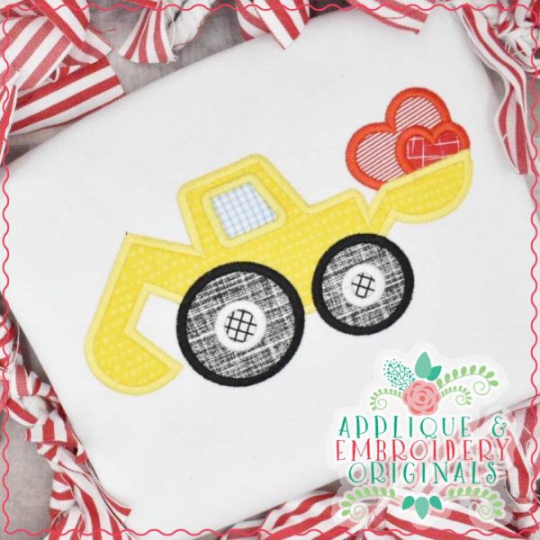 2887 Digger with Hearts All-In-One Applique Design - Image 4
