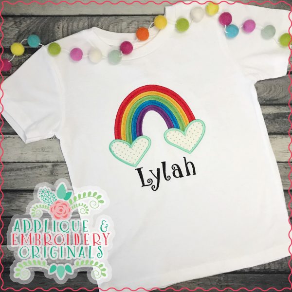 2888 Heart Rainbow All-In-One Applique Design - Image 4