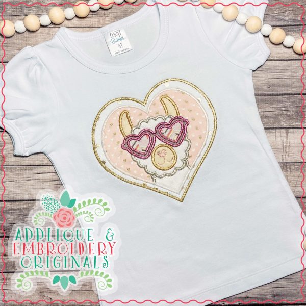 2893 Valentine Llama All-In-One Applique Design - Image 4