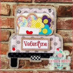 2896 Heart, Flower & Love Letter Tab Interchangeable Design for Truck