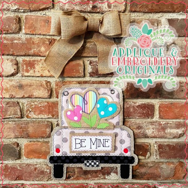 2897 Heart Flowers Tab Interchangeable Design for Truck - Image 3