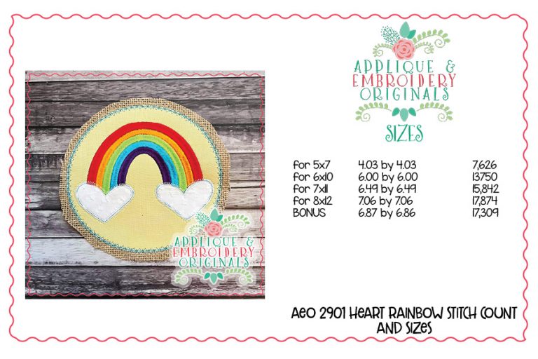 2901 Heart Rainbow Welcome Interchangeable Tab Design - Image 6
