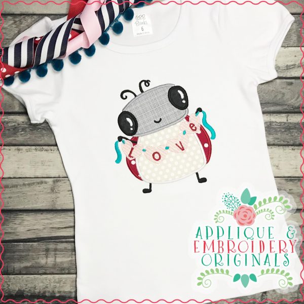 2911 Love Bug Applique Design - Image 2