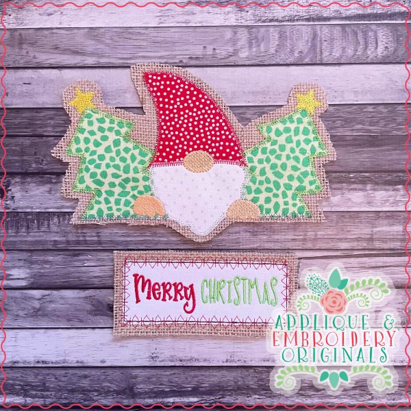2917 Gnome with Christmas Tree Tab Interchangeable Design for Truck - Image 2