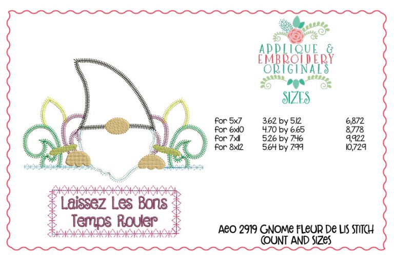 2919 Gnome with Fleur De Lis Tab Interchangeable Design for Truck - Image 4