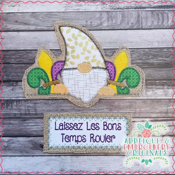 2919 Gnome with Fleur De Lis Tab Interchangeable Design for Truck - Image 2