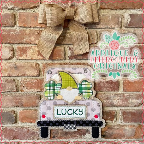 2923 Gnome with Shamrocks Tab Interchangeable Design for Truck - Image 3