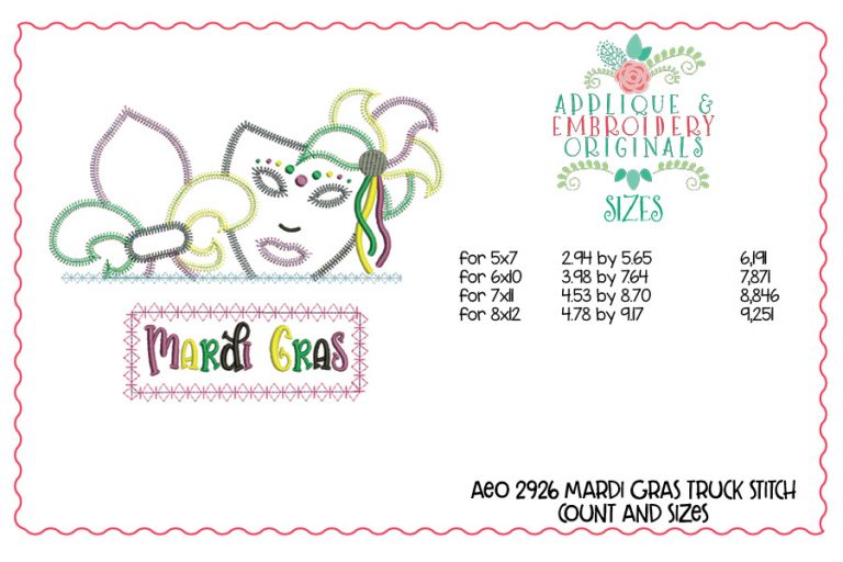 2926 Mardi Gras Tab Interchangeable Design for Truck - Image 4