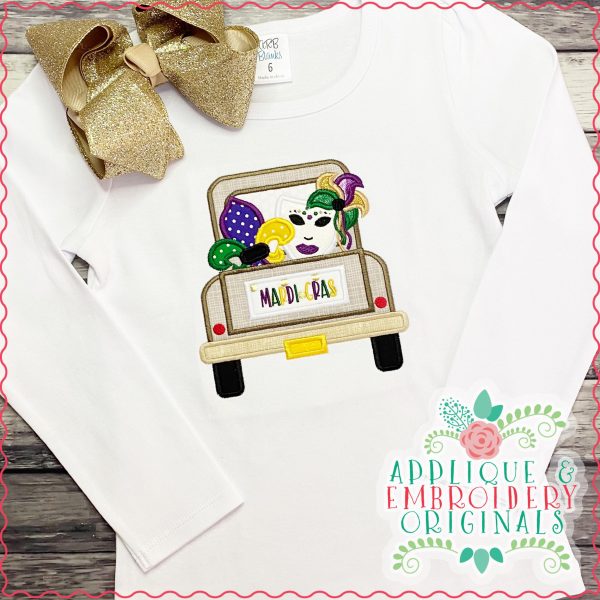 2941 Mardi Gras Truck Applique Design - Image 2