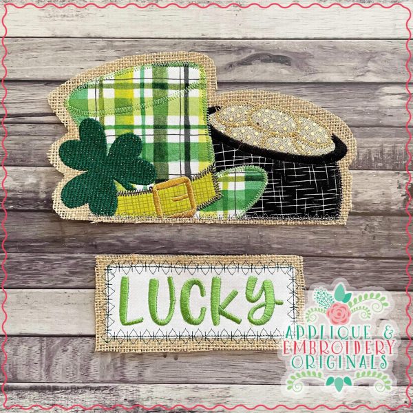 2942 Leprechaun Hat and Gold Tab Interchangeable Design for Truck - Image 3