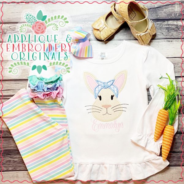 2952 Bandana Bunny All-In-One Applique Design - Image 3
