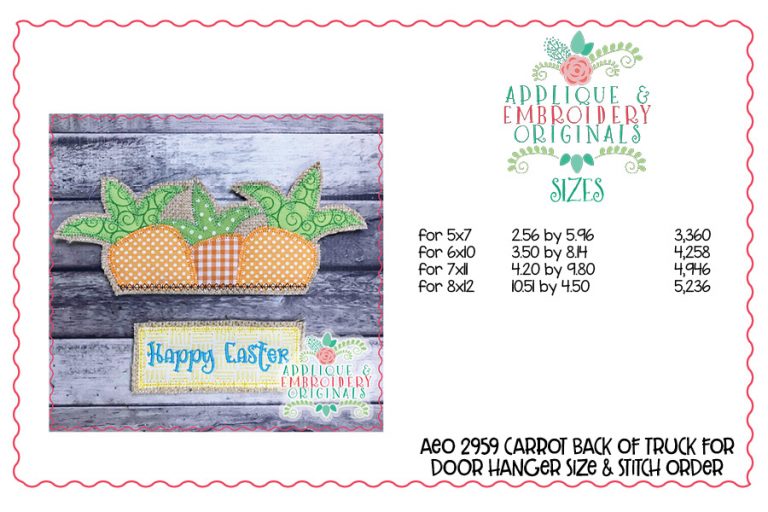 2959 Carrots Tab Interchangeable Design for Truck - Image 3