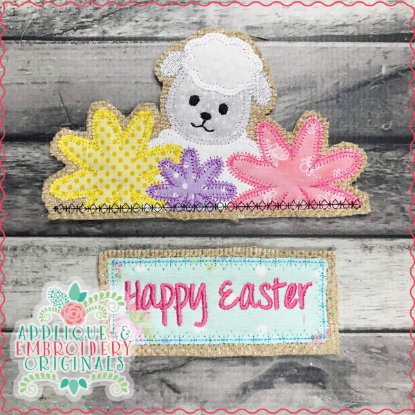2960 Lamb with Flowers Tab Interchangeable Design for Truck - Image 2