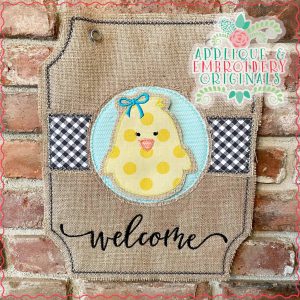 2962 Simple Chick Girl Interchangeable Tab Design