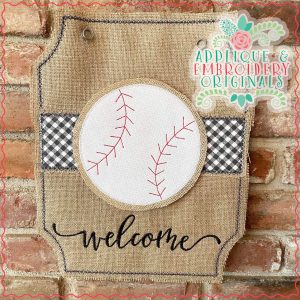 2964 Baseball Welcome Interchangeable Tab Design