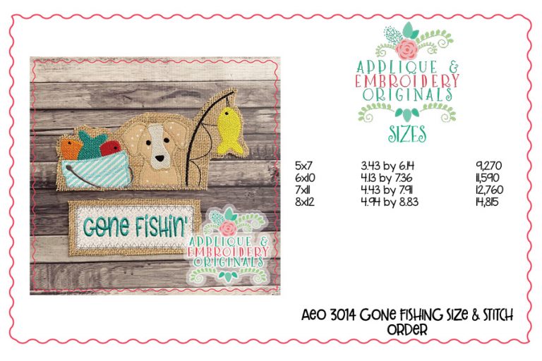 3014 Gone Fishing Tab Interchangeable Design for Truck - Image 4