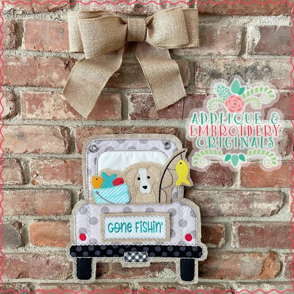 3014 Gone Fishing Tab Interchangeable Design for Truck - Image 2