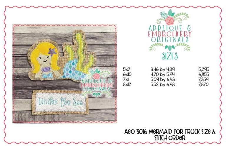 3016 Mermaid Tab Interchangeable Design for Truck - Image 4