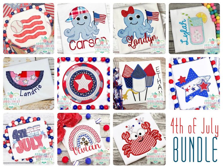 3007 4th of July 2021 Bundle Applique & All-In-One