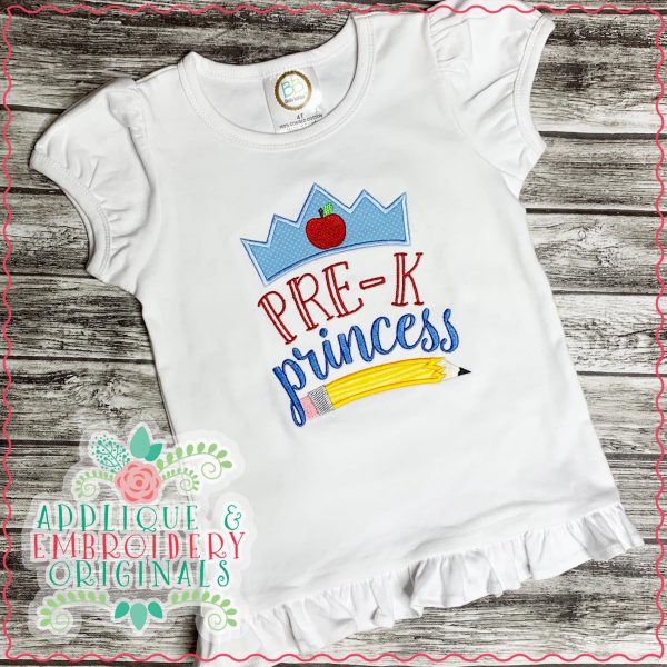 3027 PreK Princess Applique Design - Image 2