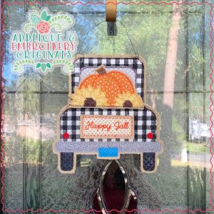 3097 Pumpkin Flowers Tab Interchangeable Design for Truck