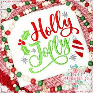 3131 Holly Jolly Embroidery Design