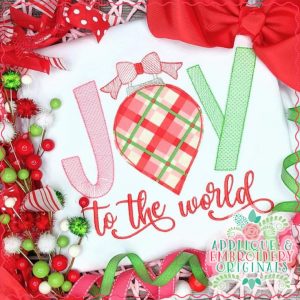 3132 Joy to the World Simple Applique Design