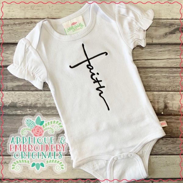 2532 Faith Script Embroidery Design - Image 2
