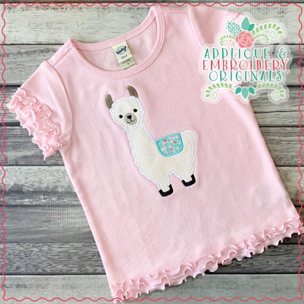 2534 Llama Standing Applique Design - Image 2