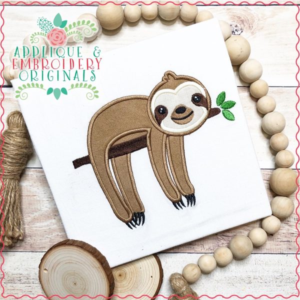 2600 Sloth on Branch Applique Design - Image 3