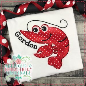 2668 Crawfish Simple Applique Design