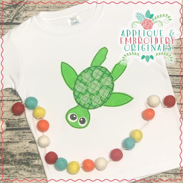 2669 Turtle Boy Applique Design - Image 2