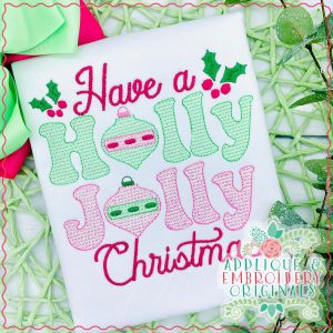 3228 Have a Holly Jolly Sketch Design