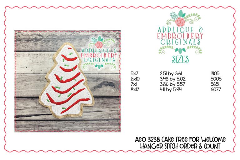 3238 Cake Tree Interchangeable Tab Design - Image 4
