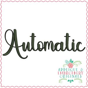3241 Automatic Embroidery Font