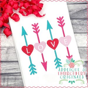 3246 Love Arrows Embroidery Design