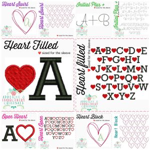3252 Sleeve Heart Embroidery Designs