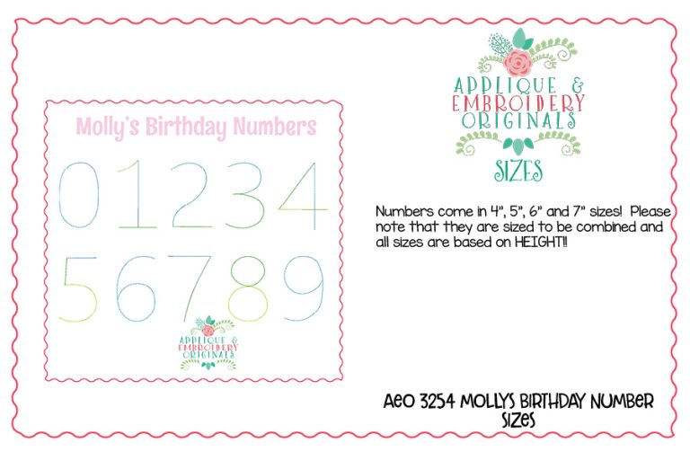 3254 Molly Birthday Numbers - Image 4