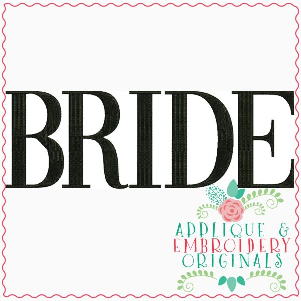3255 Bride Embroidery Design