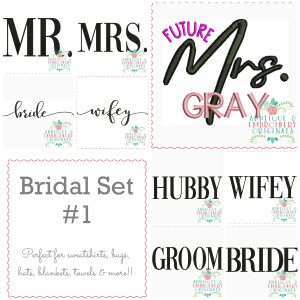 3264 Bridal Embroidery Set #1
