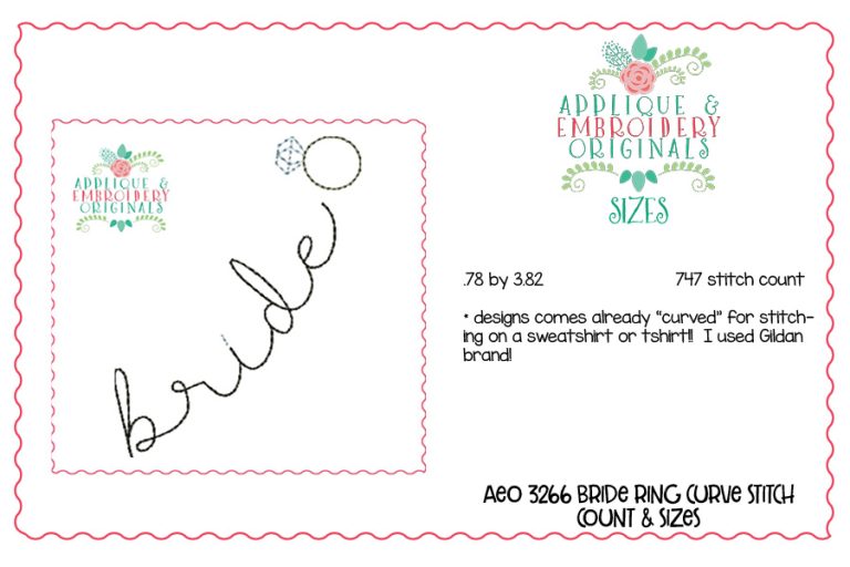3266 Bride Curve Ring Embroidery Design - Image 4