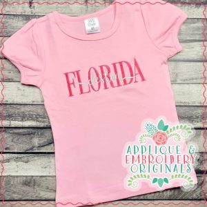 3308 Florida Embroidery Design