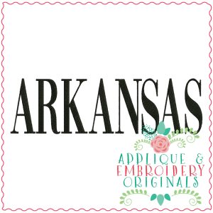 3304 Arkansas Embroidery Design