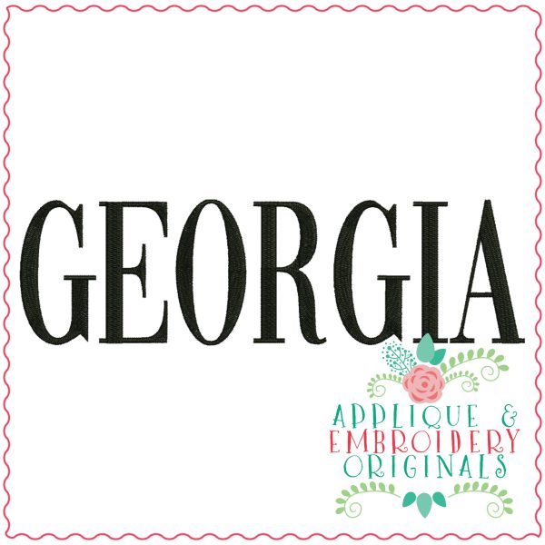 3309 Georgia Embroidery Design - Image 2