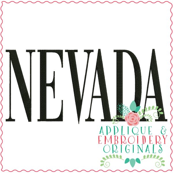 3327 Nevada Embroidery Design