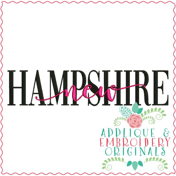 3328 New Hampshire Embroidery Design