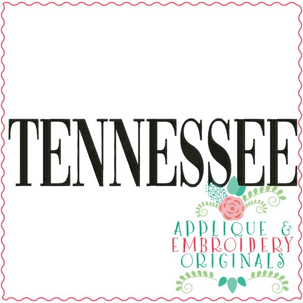 3342 Tennessee Embroidery Design