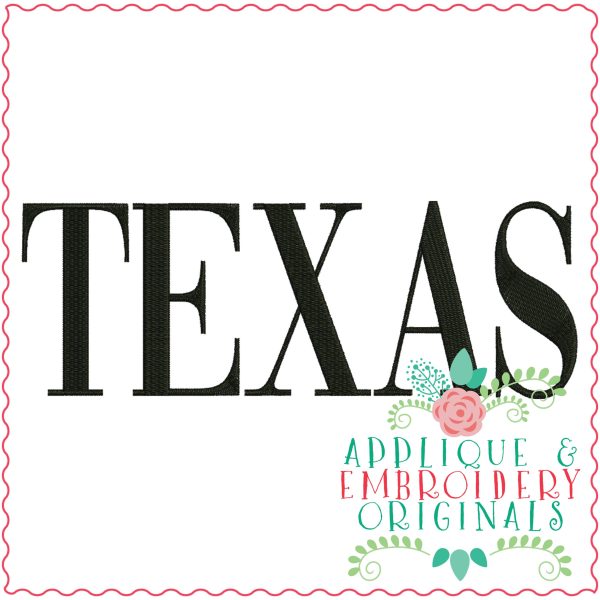 3344 Texas Embroidery Design