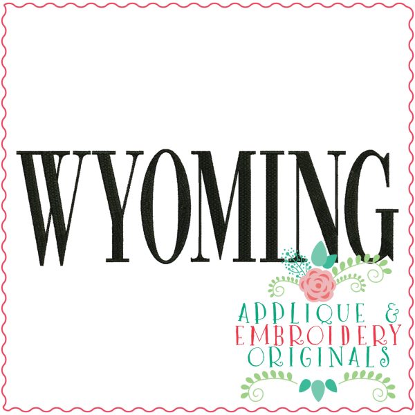 3352 Wyoming Embroidery Design
